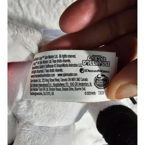 Gabby's Dollhouse 13" Talking Pandy Paws Plush Toy White Works Tested DreamWorks - Picture 9 of 13